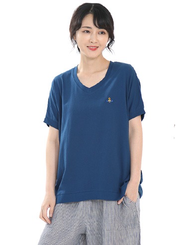 JY2475 루즈핏 브이넥 티셔츠 실키V롱